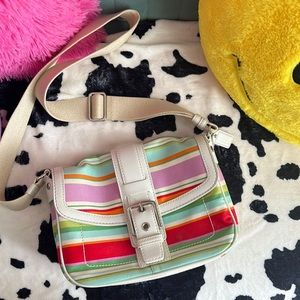 Y2K Coach Hampton Multicolor Crossbody Bag